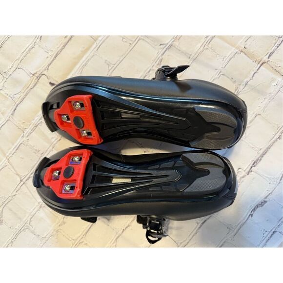 Kyedoo Size 46 Indoor Cycling Shoes Black With Delta Cleats Workout Gym Spin main image 2